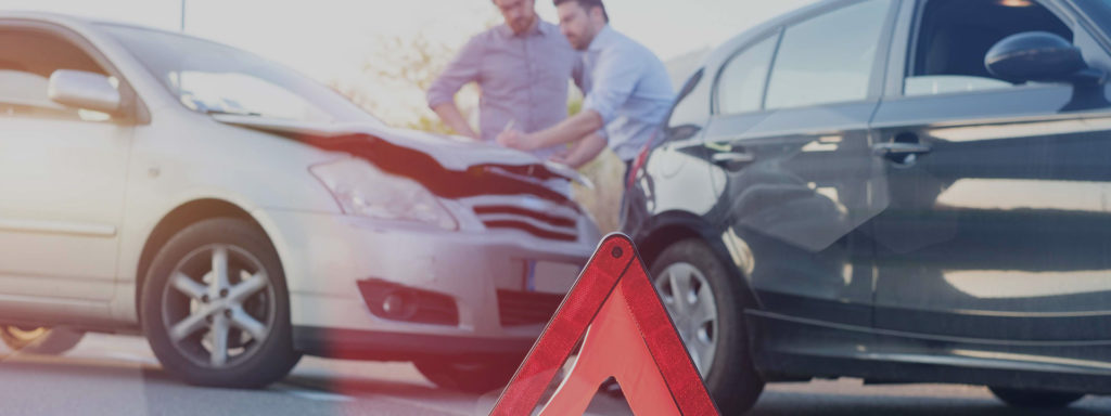 Site of a car bump